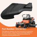 54" Grass Deflector Shield 187257 532187257 187257X428 539112054 532188938 Compatible with Husqvarna 2354GXLS 2754GLS Poulan AYP Lawn Mower, Efficient Grass Discharge Side Chute, Black