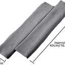 YUANQIAN Women Winter Extra Soft Long Legwarmer Warmer Knitted Stirrup Leg Warmers for Yoga Ballet Dance (Grey)