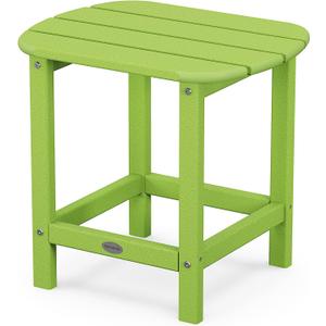 POLYWOOD SBT18LI South Beach 18" Outdoor Side Table, Lime
