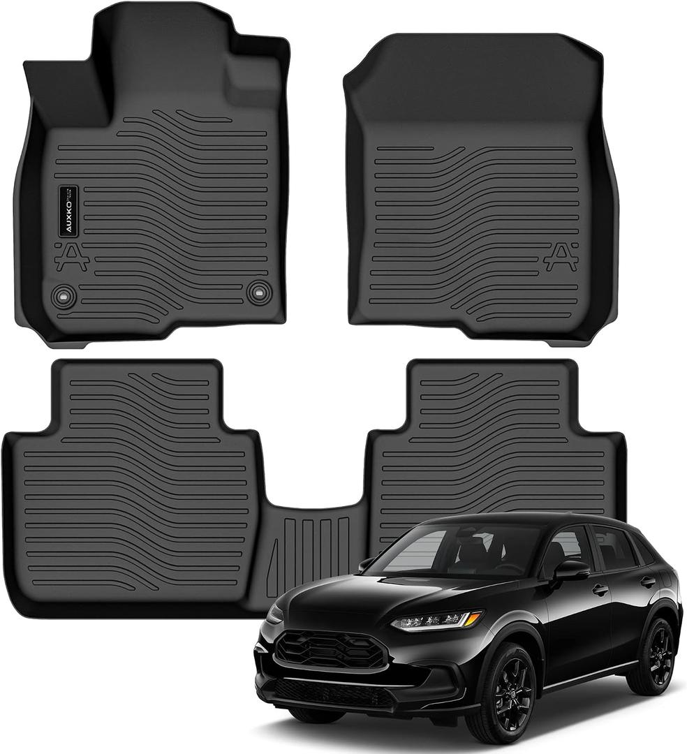 AUXKO All Weather Floor Mats for Honda HR-V 2023-2026 2027 Accessories