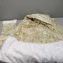 48 Inch Christmas Tree Skirt,White and Gold Faux Fur Xmas Tree Skirt,Thick Plush Velvet Tree Skirt for 4ft/6ft/7.5ft/9ft Christmas Trees,Large White Christmas Tree Skirt for Holiday Decoration