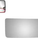 WLLW Mirror Glass fit for Chevy GMC C/K Pickup Tahoe Blazer Silverado Sierra Yukon Avalanche Escalade Passenger Side (Lower Convex)