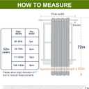 NICETOWN Bedroom Blackout Curtain and Drape - Energy Smart Thermal Insulated Solid Grommet Blackout Drapery for Living Room (1 Panel, 52-inch x 72-inch, Toffee Brown)