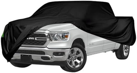 Proadsy 2025 Upgrade Car Cover Custom Fit for Ram 1500 2019-2024 2025, Waterproof All Weather for Automobiles, Windproof Snowproof Rain Hail Sun UV Protection Full Outdoor Indoor Exterior Car Covers, Black