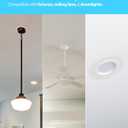 Sunco 24 Pack Goof Rings for 6 Inch Recessed Lights, Flush Mount White Can Light Trim Ring Cover, Outer Diameter 8.6 Inch, Inner Diameter 6.2 Inch, Paintable Surface, Matte Finish.