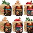 5 Pack Christmas Gifts Scented Candles Bulk 7 oz Soy Wax Home Floral Holiday Christmas Jar Candles Set Bundle with Gift Boxes Long-Lasting Scents for Women and Mom