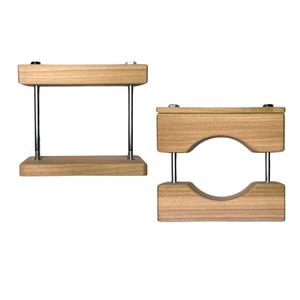 Cardinal Gates RCSC Round & Square Clamp for Safety Gates - No Hole Baby Gate Banister Adapter - Wooden Baby Gate Mounting Kit - Made in the USA - 1 RC & 1 SC