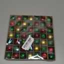 49 PCS Mini Christmas Ball Ornaments for Mini Tree - 3cm/1.18" Christmas Tree Hanging Ornament Balls, Traditional Red Green Gold Christmas Ball Set, Xmas Decorations for Family Birthday Party