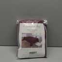 Biscaynebay Textured Fabric Tablecloths, Water Resistant Spill Proof Tablecloths for Dining, Kitchen, Wedding and Parties, Burgundy 70 Inches by 120 Inches Rectangle