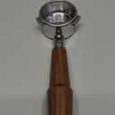 54mm Bottomless Portafilter V2 with Upgraded American Walnut Handle - Compatible with Breville Barista Express, Pro, Touch, Bambino, Plus, Infuser, Duo Temp Pro- Includes 18-21g Filter Basket