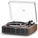 Vinyl Record Player, All-in-one Record Player with Built-in Speakers, Bluetooth Turntable for High Fidelity Sound, Aux-in Functionality, 2 Speed, for Sound Enjoyment and Home Decor