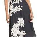 Maggy London Women's Floral Short Sleeve Boat Neck A-line Midi Wedding Guest Dresses, Size 6