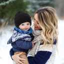 Bebila Baby Beanie Toddler Infant Winter Hats Knit Warm Caps for Boys Girls (6-36 Months, Black+caramel+khaki)