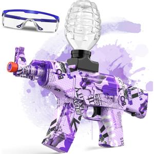 Gel Ball Blaster Gun Automatic, Electric Gel Gun Blaster Toy with Splat Shooting, Outdoor Team Games & Birthday Gift, Ages 15+, Purple