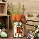 Jenaai Easter Carrot Decorations Vintage Artificial Potted Carrots Table Decor Woven Fabric Carrots for Spring Easter Tiered Tray Centerpiece Farmhouse Home Office Tabletop Holiday Party
