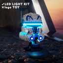 VONADO LED Light Kit Compatible with Lego Captain Rex Helmet Set 75349, DIY Lighting Compatible with Lego Helmet 75349 (No Model), Creative Lights Compatible with Lego Helmet 2023 Series