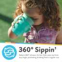 Nuby Wonder Cup - Spill-Proof Toddler Sippy Cups - (3 Pack) 5 oz - Sip from All Sides - Leak Resistant - Spoutless Transition Cup - Aqua/Purple/Pink