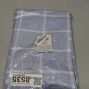 Allgala Waterproof Check Design Printed PVC Vinyl Protective Tablecloth - 54x120 Inch - Light Blue - TC59310