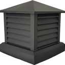 Chimney Cap12x12 in Square Fireplace Chimney Cover Aluminum Alloy Villa Cowl Top Drain Roof Vent Louver Cap Protection from Birds Debris Rain for Outside Flue Cover