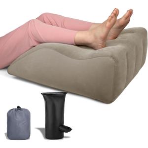 Tough Bison Leg Elevation Pillow - Inflatable Wedge Pillow for Sleeping Leg Pillows for Sleeping Portable Leg Pillow for Swelling, After Surgery, Blood Circulation