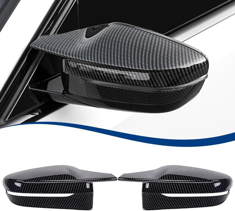 Side Mirror Cover Compatible with G20 G21 G30 G31 G32 GT G11 G12 G14 G15 G16 (Carbon Fiber Pattern, G20 G30 G32 G11)