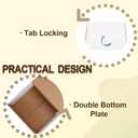 WIFTREY 12x9x6 inches White Shipping Boxes pack of 15, Corrugated Cardboard Boxes 12 x 9 x 6 for Packaging Small Business, Moving, Mailing