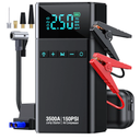 Portable Car Jump Starter with Air Compressor, 3500A 150PSI Car Battery Jump Starter Battery Pack