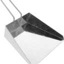 Amosfun Stainless Steel Handheld Dustpan Heavy Duty Mini Dust Pan for Kitchen Table Pet Waste Outdoor Cleanup Tool 5.5X4.3 Inches