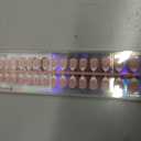 BTArtboxnails French Gel Nail Tips - French Tip Press on Nails Pink Short Almond XCOATTIPS for Nail Extensions