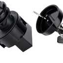 Ignition Key Switch 3 Position 6 Pins for 2001-2018 Polaris Ranger, RZR, Sportsman,170 300 325 400 425 450 500 550 570 600 700 800 850 900 1000 4,XP,X2,Crew,EV,HD,S Replace 4011002 4012165 4010390