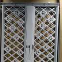 MYPET North States Paws Portable Pet Gate: 26-40" Wide. Pressure Mount. No Tools Needed. Made in USA. Dog Gate 23" Tall, Expandable, Durable Dog Gates for Doorways, Light Gray