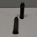 Motorcycle Hand Grips with Bar End Cap, Racing CNC Aluminum & Soft Rubber Handlebar Universal for 7/8"(22mm) Handle Bar (black)