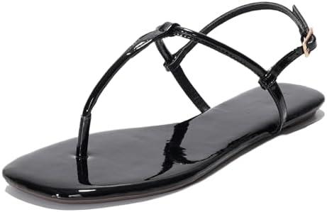 Project Cloud Thong Sandals for Women 2025 - Memory Foam and Lightweight Summer Essentials - Non Slip Flip Flops for Women Footwear with Back Strap Beach Flats Sandals (Celebration) Size 8.5