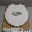 BEMIS 500EC 390 Toilet Seat with Easy Clean & Change Hinges, 1 Pack Round, Cotton White