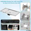 Grease Tray with Catch Pan for Charbroil Performance 463332718 463243519 463335517 463347017 463376018P2, Drip Pan for Charbroil Grease Tray Replacement