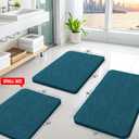 Arotive Bathroom Rugs 34x21, Extra Soft Absorbent Shaggy Chenille Bath Rugs, Machine Washable Rubber Backing Non-Slip Bath Mats for Bathroom Floor Tub and Shower, Home Decor Accessories,Peacock Blue