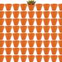 Fcacti 2 Inch Terracotta Pots Pack of 72-Mini Clay Pot with Drainage Hole for Tiny Cactus Herb lithop,Small Succulent Planter Nursery Plant Pot for Windowsill,Cactus Plant,Crafts,Wedding Favors