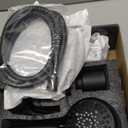 Replacement 4“ Magnetic Handheld Shower Faucet Tub Trim Kit for Delta 13/14 Series, 6 Setting Shower Head& Handle Set, Matte Black (Valve& Catridge Not Inclued)