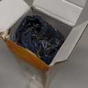 MANDIOO Pack of 2 Burlap Linen Throw Pillow Covers Woven Textured Modern Farmhouse Cushion Covers Pillowcase Decorative Couch Sofa Bed Living Room 16 x 16 Inch Deep Blue