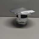 Vent Systems 4" Inch Round Roof Vent Cap  Galvanized Steel Chimney Rain Guard with Wind Shield  Heavy-Duty Weather-Resistant Protector Cap for Exhaust, Stove Pipe, Chimney - Outdoor Use (Style 1)