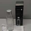 Mysoda Glass Carbonating Bottle 1L Silver - Compatible Only With MySoda Glassy Sparkling Water Maker - Quick-Lock Reusable Bottle - Lid and Base Made of Aluminium - BPA Free