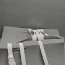 Toddler Booster Seat for Dining Table, 5 Point Buckle Child Booster Seat for Table with Backrest, PU Waterproof Easy Cleaning Dining Booster Seat Adjustable Seat Belts & Non-Slip Bottom (Grey)