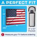 Garnetics Outdoor TV Cover 43 Inch Weatherproof TV Enclosures with Smart Shield Screen Protectors, Ideal for Outdoor Use Waterproof TV Cover for Outside