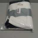 cabanana Large Oversized Beach Towel - Microfiber Sand Free 35 x 70 Inch Quick Dry Lightweight Pool Towel for Adults, Thin Striped Swim Towel (Black)