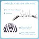 GAQQI Lash Clusters Volume & Wispy Eyelash Clusters 10-14mm Cluster Lashes 120PCS, Cluster Eyelash Extensions C Curve, Ultra-thin & Soft Clear Band False Lashes Wide Band (WING)