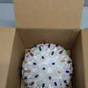 Brightown Outdoor Christmas Decorations-Starlight Sphere, Replaceable Bulbs with Add-On Plug, Lighted Sphere Balls for Trees Party Wedding Patio Indoor Decorations 6in-1pc 100 LED(RGB)