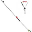 GARTOL Pruner for Garden, Cut Upto 1 Inch & Hold Telescopic Pole Pruner, Fruit Picker with Rotating Blade Head, Lightweight Aluminum Extendable Handle for Tree Branch Cutter, 3.67-5.45 FT, Silver (ZGQ)