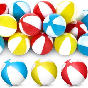 Soulchen 24 Pcs Beach Table Tennis Balls 40mm Summer Plastic Balls Bulk Novelty Fun Accessories for Pool Beach Theme Party Birthday Table Tennis Gift