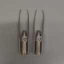 Comimark 2 PCS Eyebrow Tweezers Stainless Steel With LED Light Anti-static Eyelash Eyebrow Clamps Hair Removal Tweezers Profession Makeup Tools