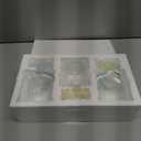 Potchen 3 Pcs Easter Candy Jars with Cap 7.8 oz Bunny Rabbit Shape Clear Candy Jar Decorative Food Storage Canister with Airtight Ceramic Lid for Home Easter Party Kitchen Countertop Decor